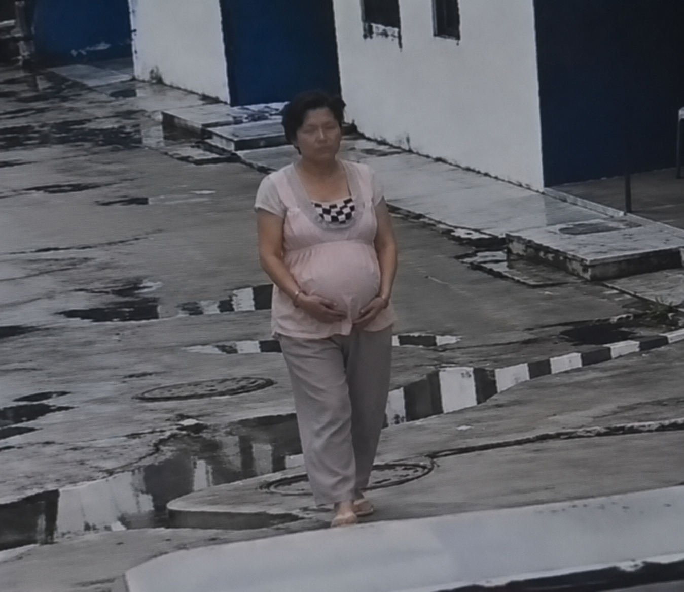 A residential alley in Heilongjiang province, China