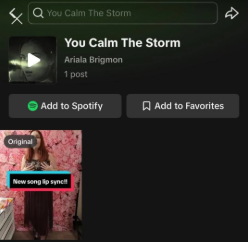 A phone displaying a TikTok video interface