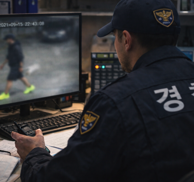 Police reviewing CCTV footage in Sinjeong-dong
