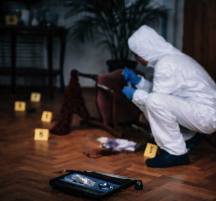Investigators reviewing cold case files and DNA evidence