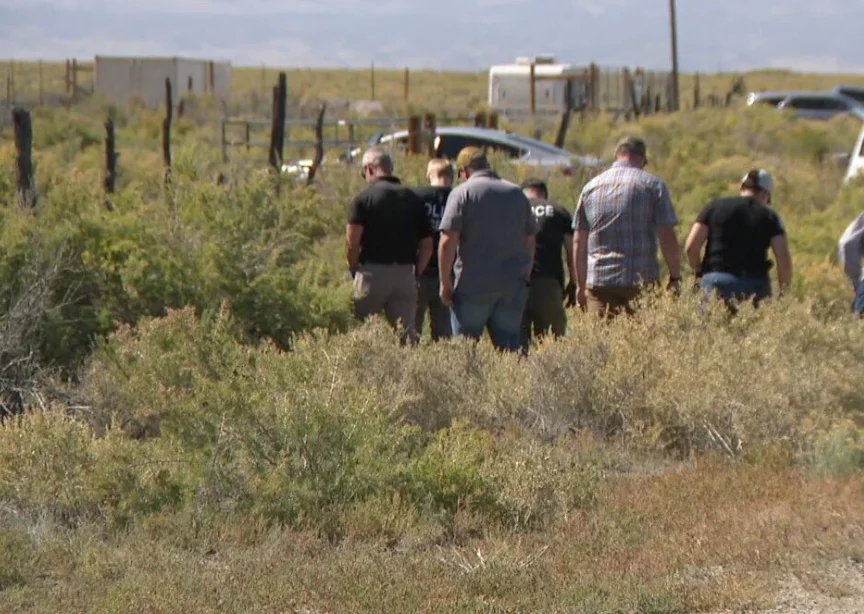 Search team at the site where Suzanne Morphew's remains were discovered