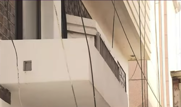 Police investigation at the rooftop apartment in Daejeon